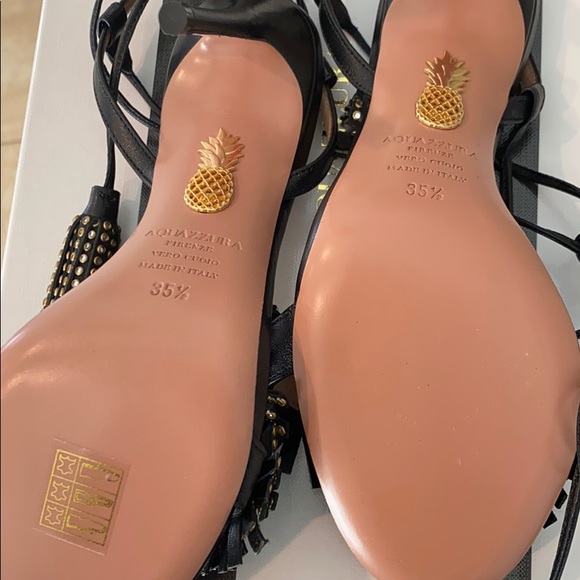 Aquazzura Wild crystal sandal 105 size 35 1/2 NWT - Picture 6 of 6